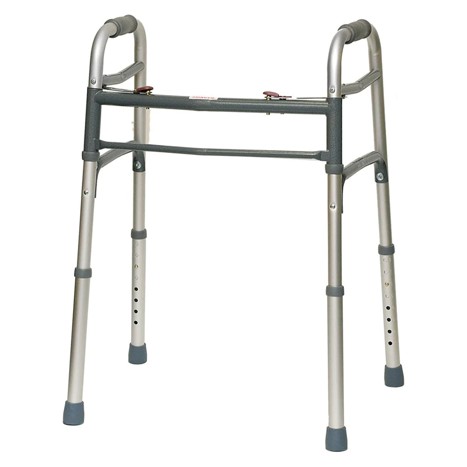 BodyMed® 2 Button Folding Walker without Wheels