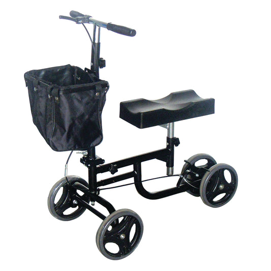 BodyMed® Premium Steerable Dual Brake Knee Walker with Basket